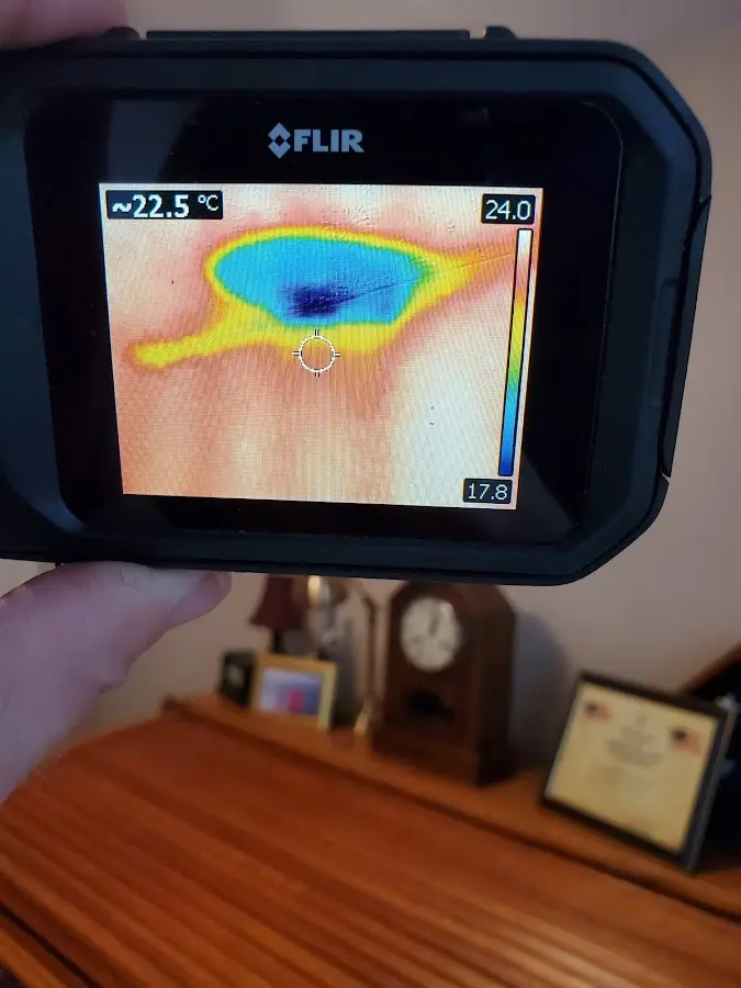 Thermal imaging inspection for water damage in Lafayette